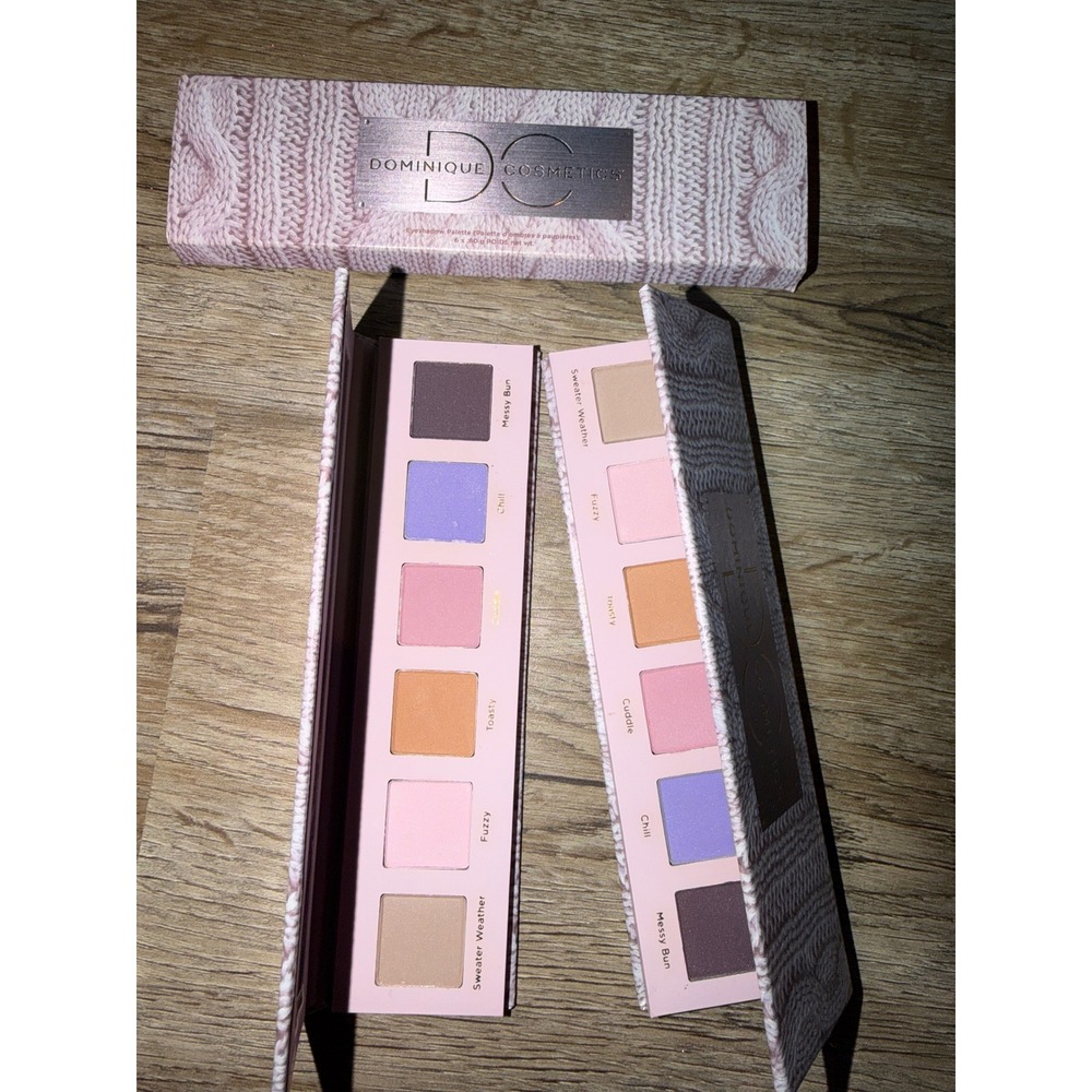 Dominique Cosmetics Sweater Weather Eyeshadow Palette Matte Knit Pattern 2 sets